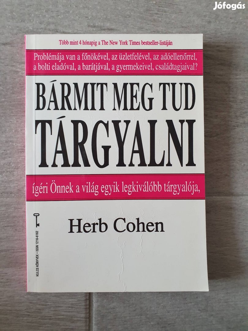 Herb Cohen: Bármit meg tud tárgyalni könyv 