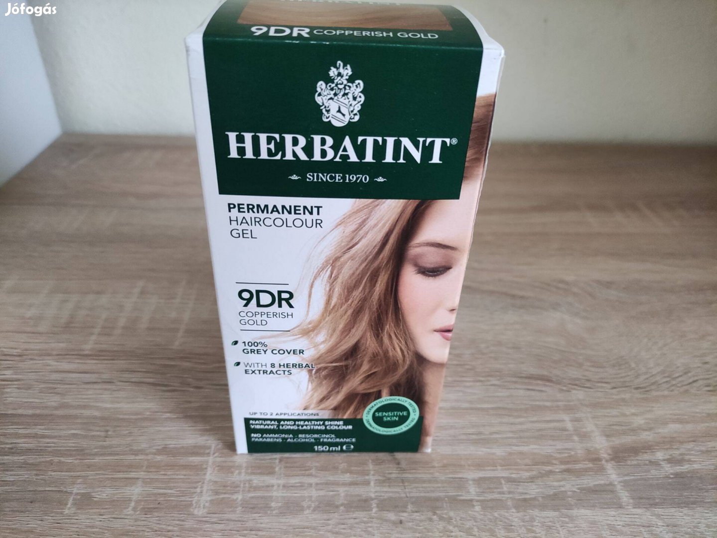 Herbatint új bontatlan hajfesték sensitív 9DR