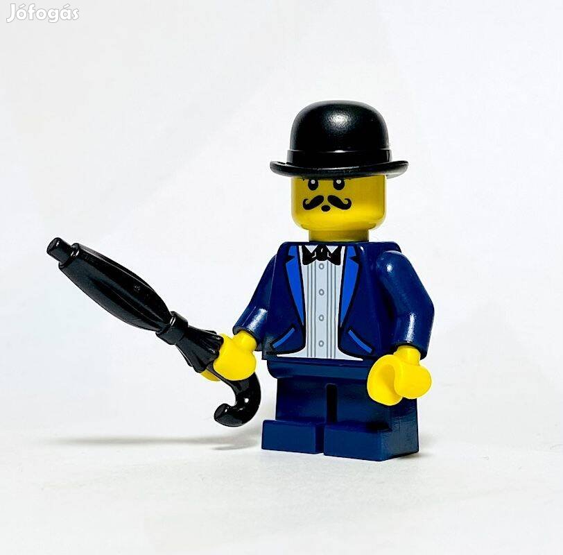 Hercule Poirot - Sötétkék öltönyben Eredeti LEGO egyedi minifigura Új