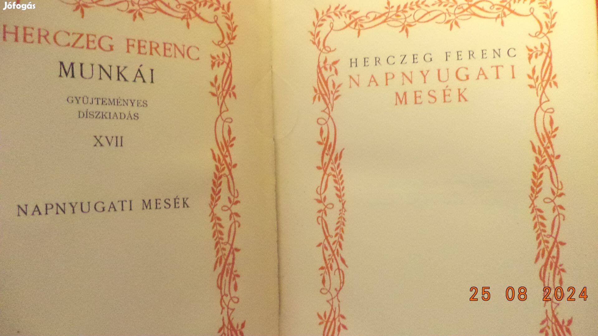 Herczeg Ferenc: Napnyugati mesék