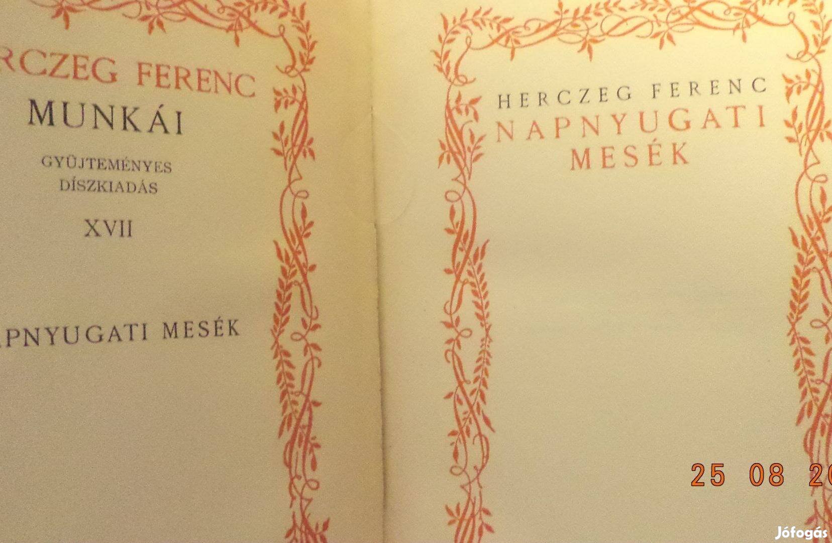 Herczeg Ferenc: Napnyugati mesék