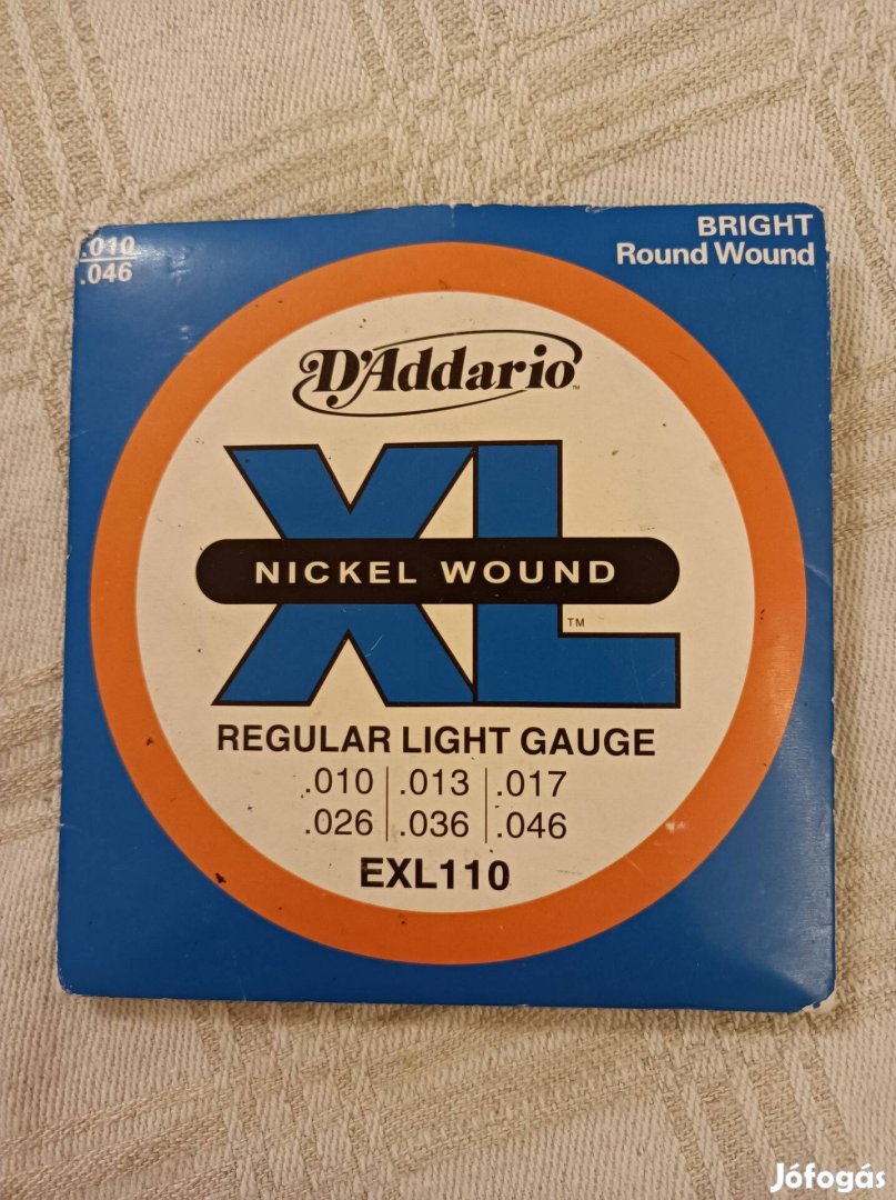 Herdaddario exl110 10es és Martin darco 11es húrkészlet csere 9re!