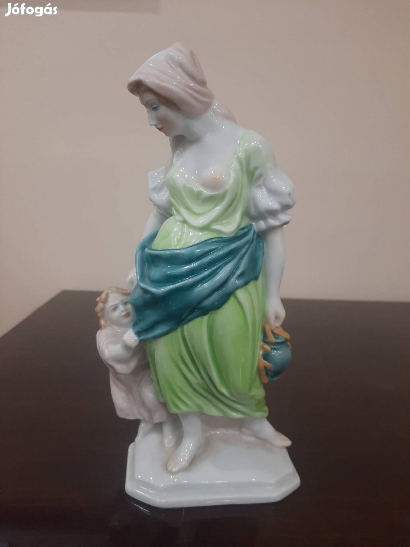 Herendi Anya gyermekével, Anyaság porcelán figura eladó 