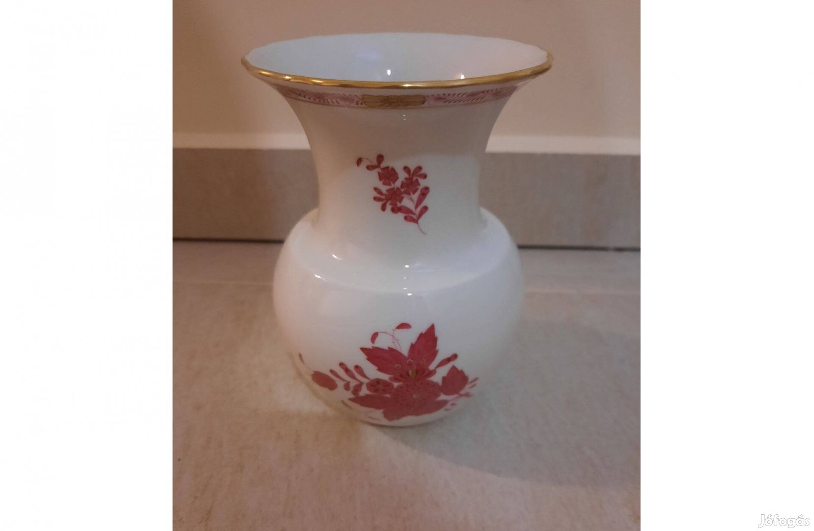 Herendi Apponyi pur-pur mintás porcelán váza eladó!