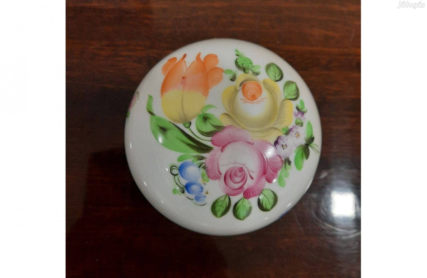 Herendi BT Tulipán mintás porcelán bonbonier eladó!