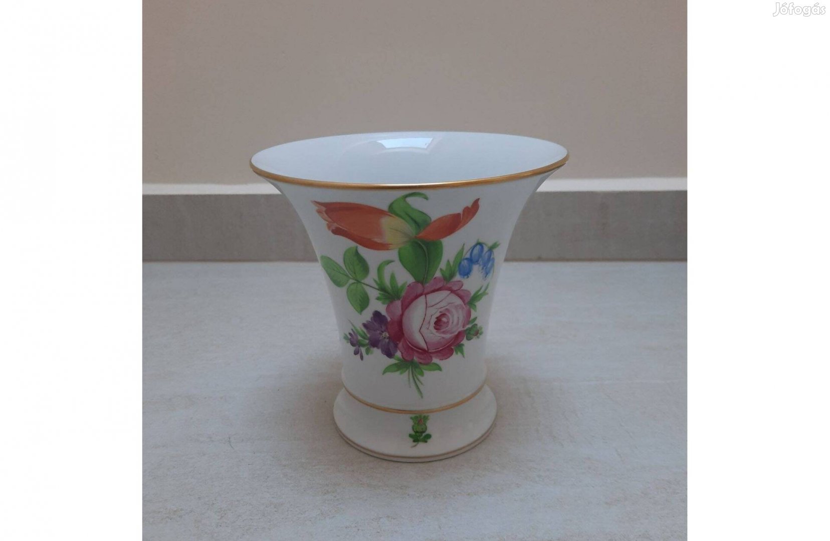 Herendi BT Tulipán mintás porcelán váza eladó!