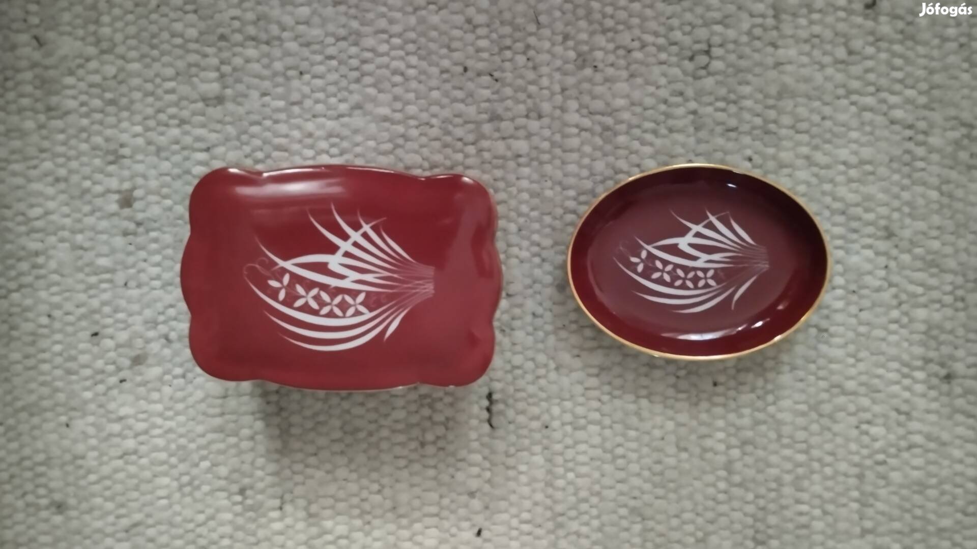 Herendi Eszterházy mintás porcelán bonbonier 1956 & talka 