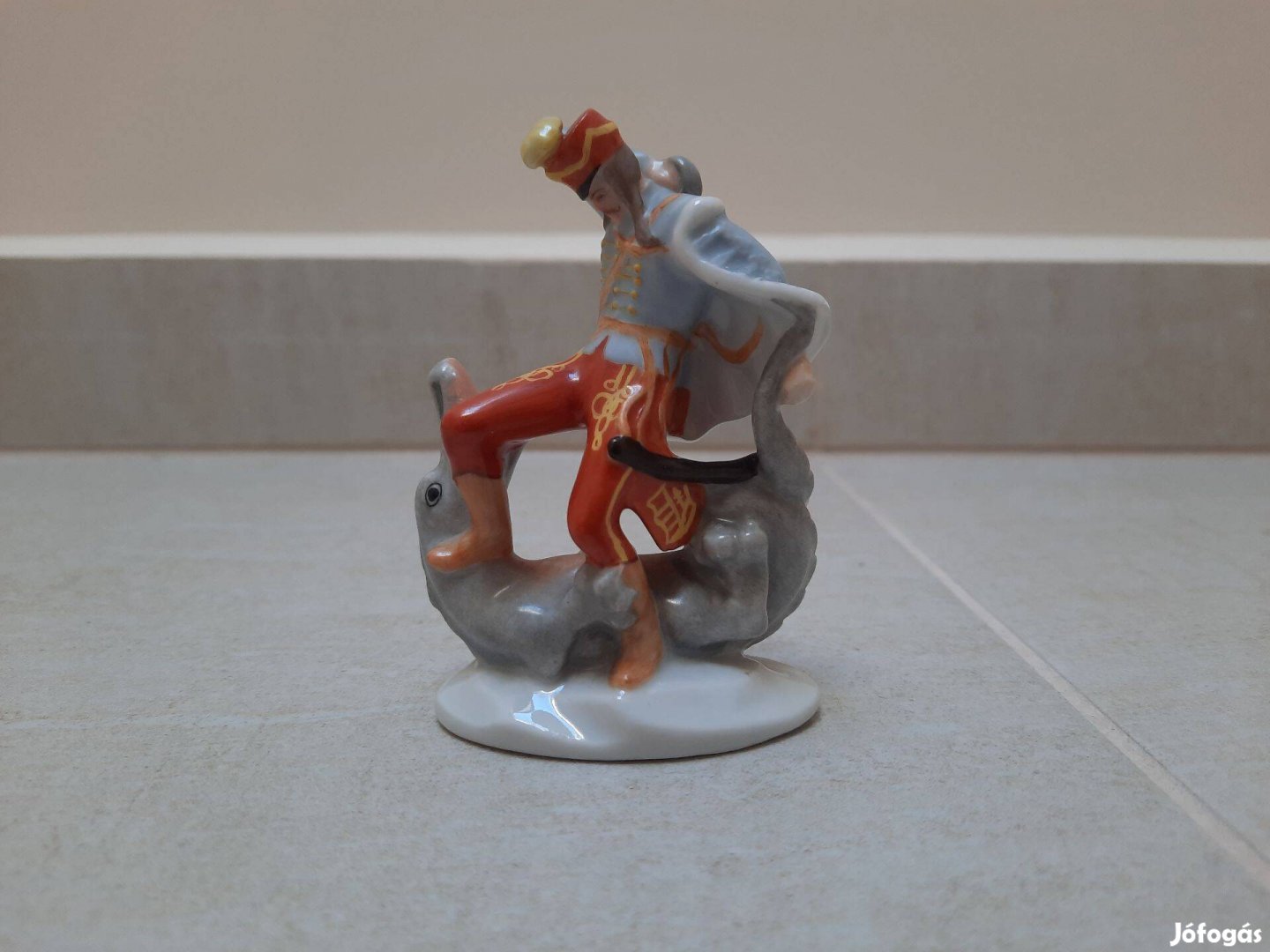 Herendi János vitéz porcelán figura eladó!