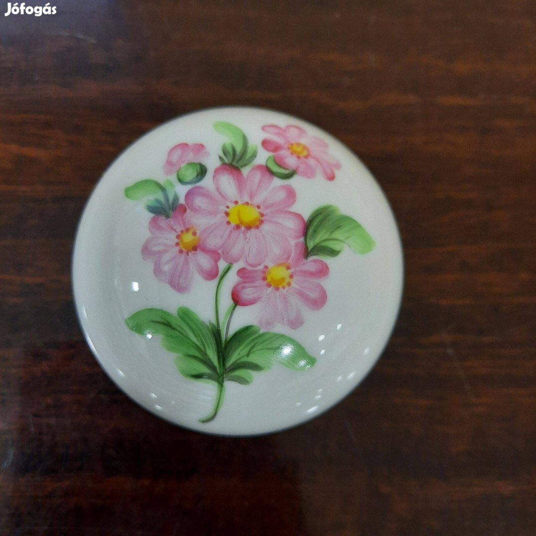 Herendi Map virágmintás porcelán bonbonier eladó!