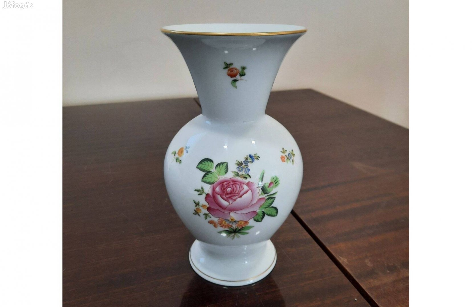 Herendi PBR rózsa virágmintás porcelán váza eladó!