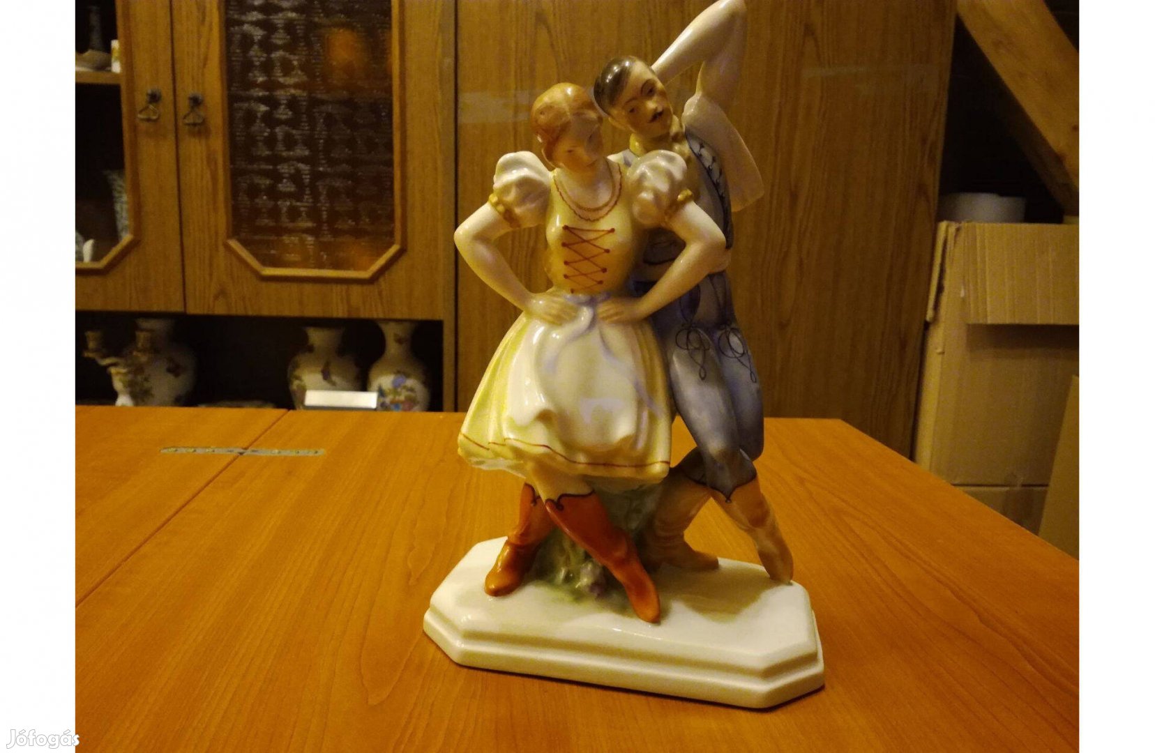 Herendi Táncoló pár, Táncospár porcelán figura eladó!