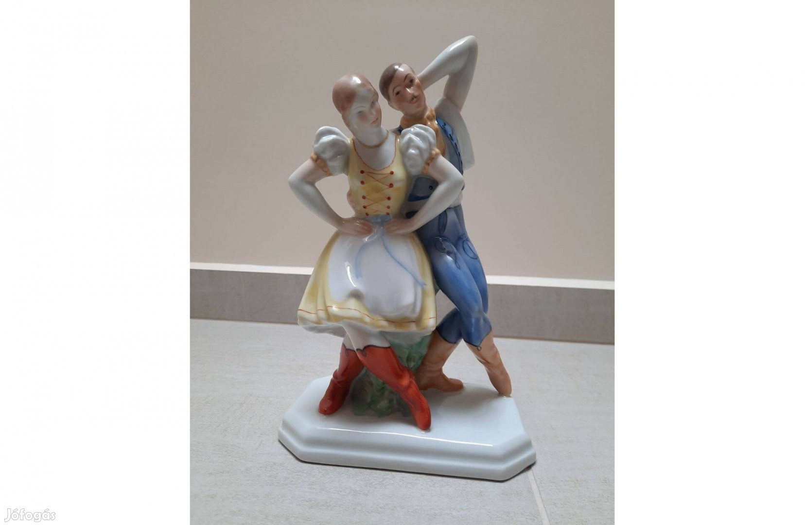 Herendi Táncoló pár, Táncospár porcelán figura eladó!