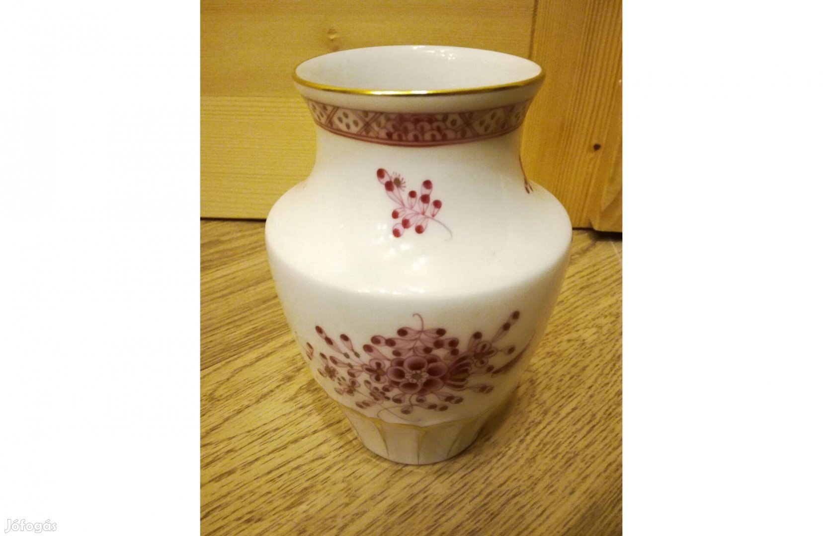 Herendi Waldstein pur-pur mintás barokk porcelán váza eladó!