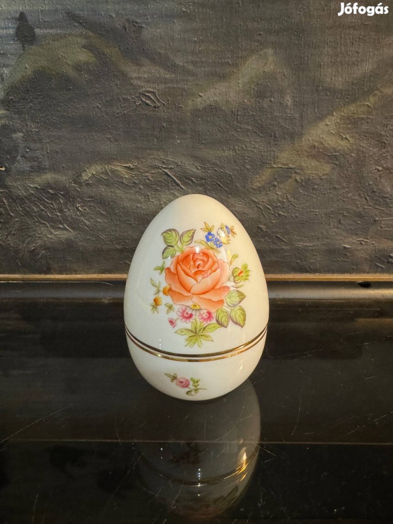 Herendi - Virágmintás tojás bonbonier
