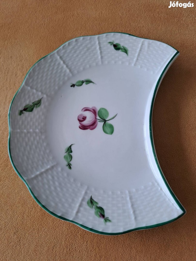 Herendi csontos tányér, jelzett, hibátlan