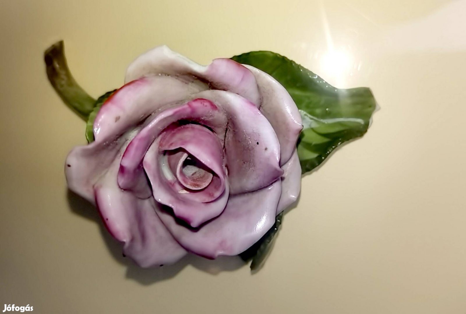Herendi kézi festésű rózsa meseszép egyedi 
