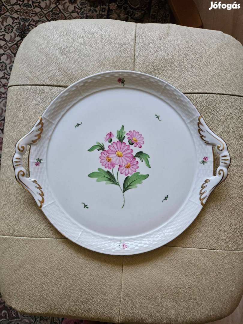 Herendi map mintás kínáló v torta tartó v süteményes tál