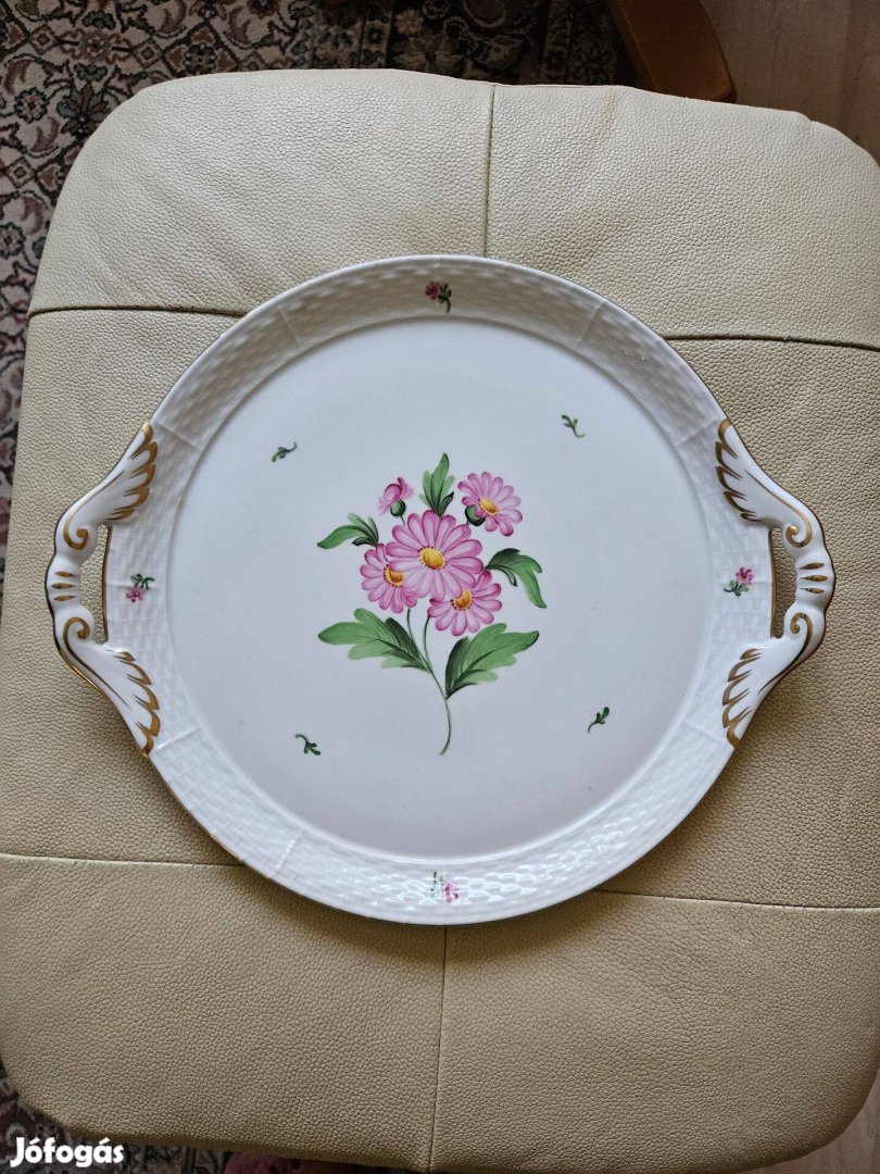 Herendi map mintás kínáló v torta tartó v süteményes tál