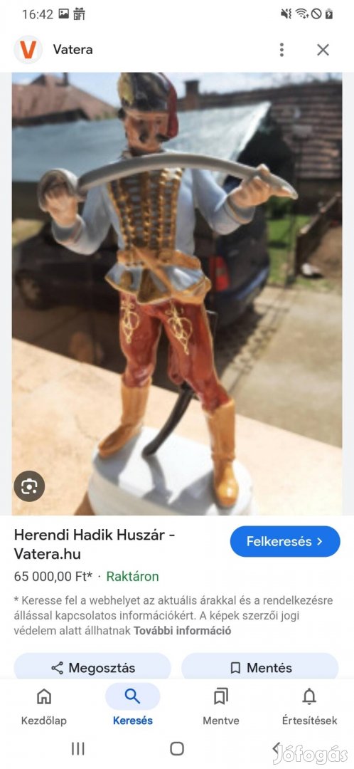 Herendi porcelan figura