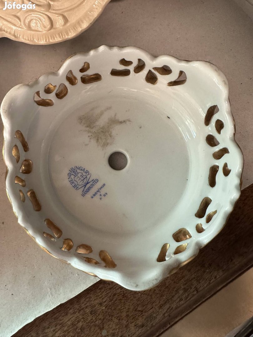 Herendi porcelán lámpa alj 