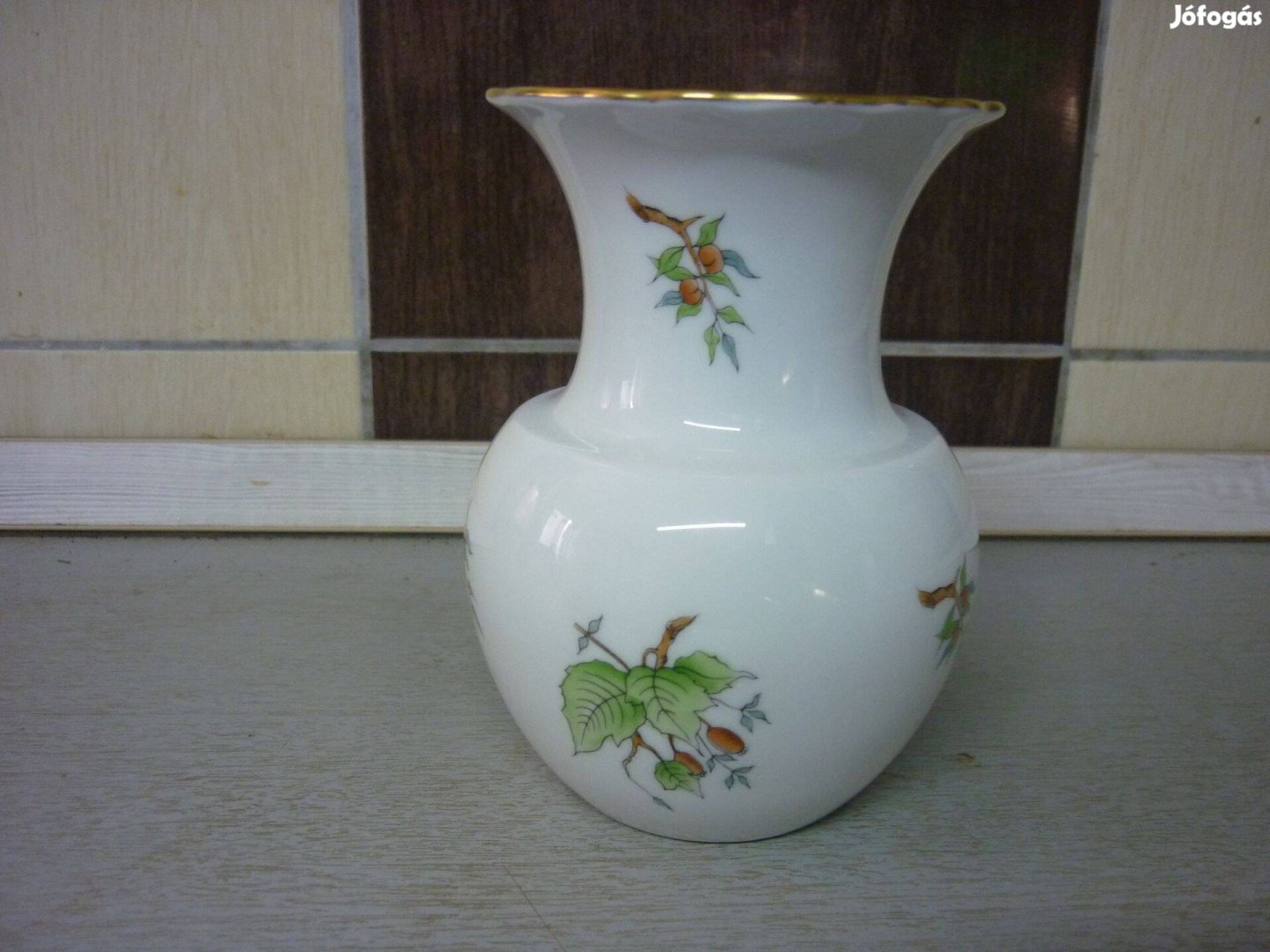 Herendi porcelán váza 14 cm magas