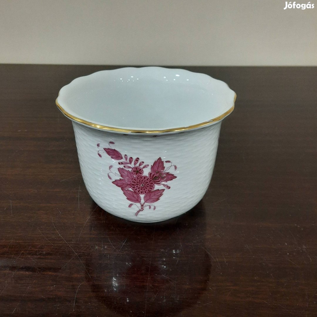 Herendi pur-pur Apponyi mintás porcelán kaspó eladó 