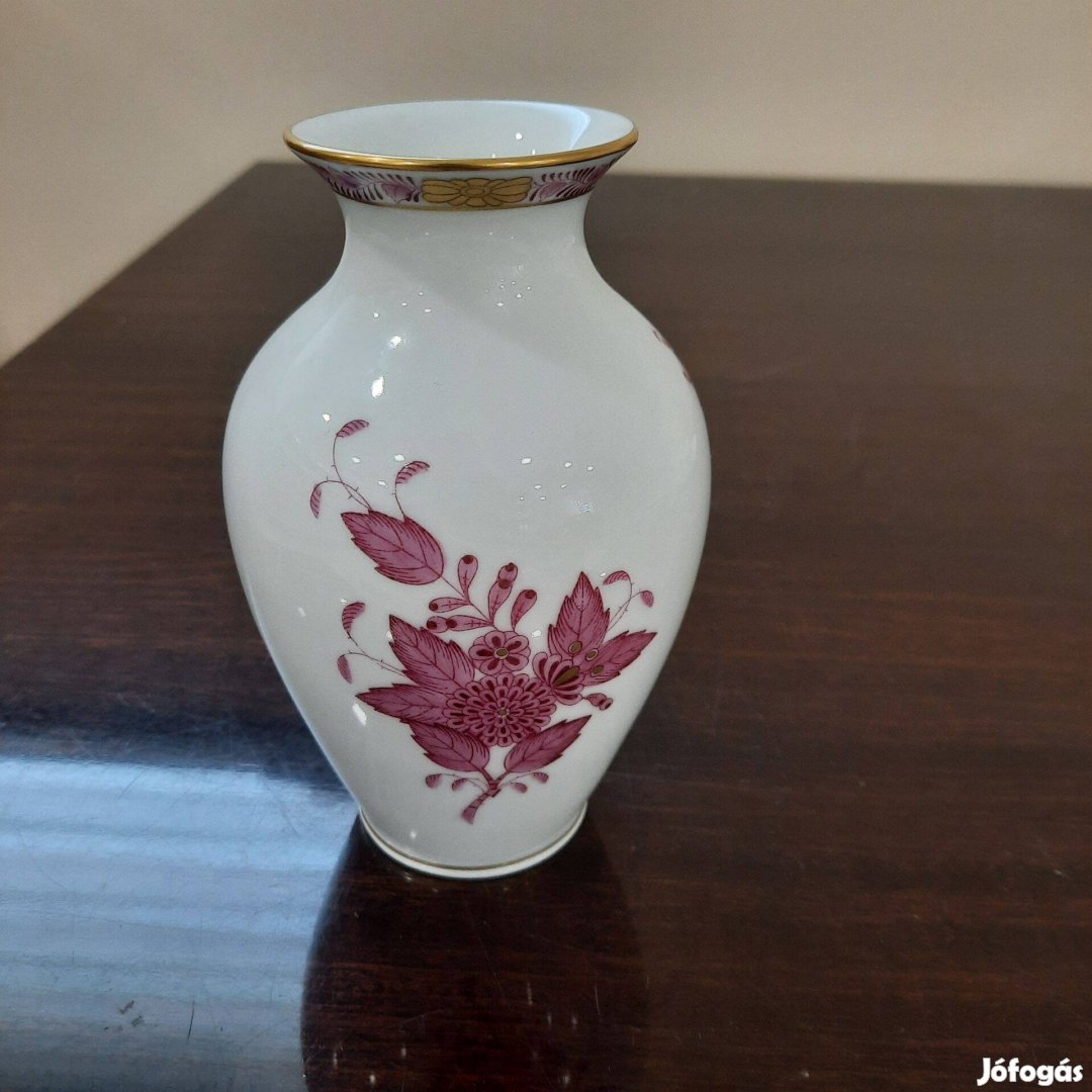 Herendi pur-pur Apponyi mintás porcelán váza eladó!