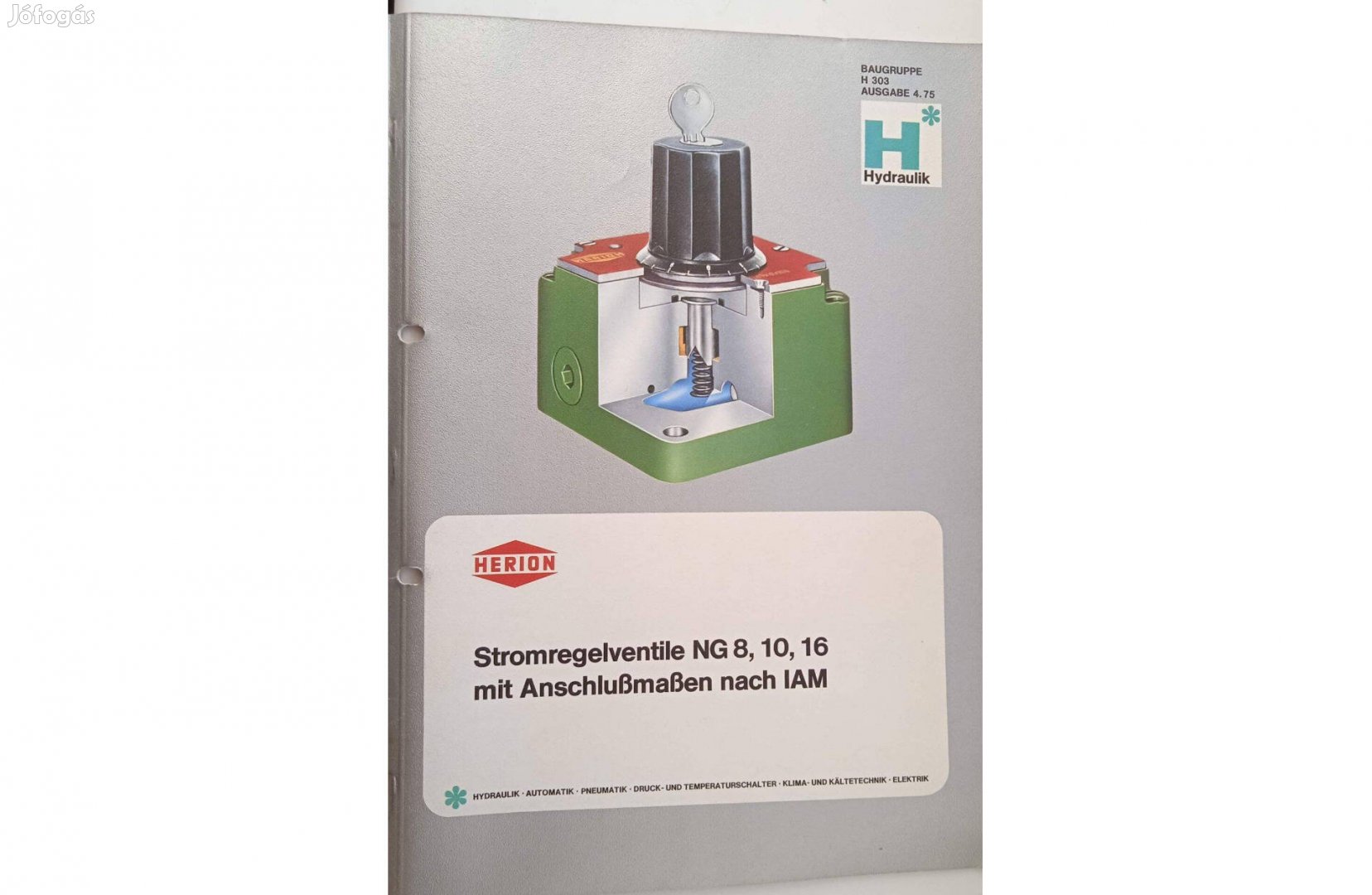 Herion áramlásszabályozó szelepek katalógusa
