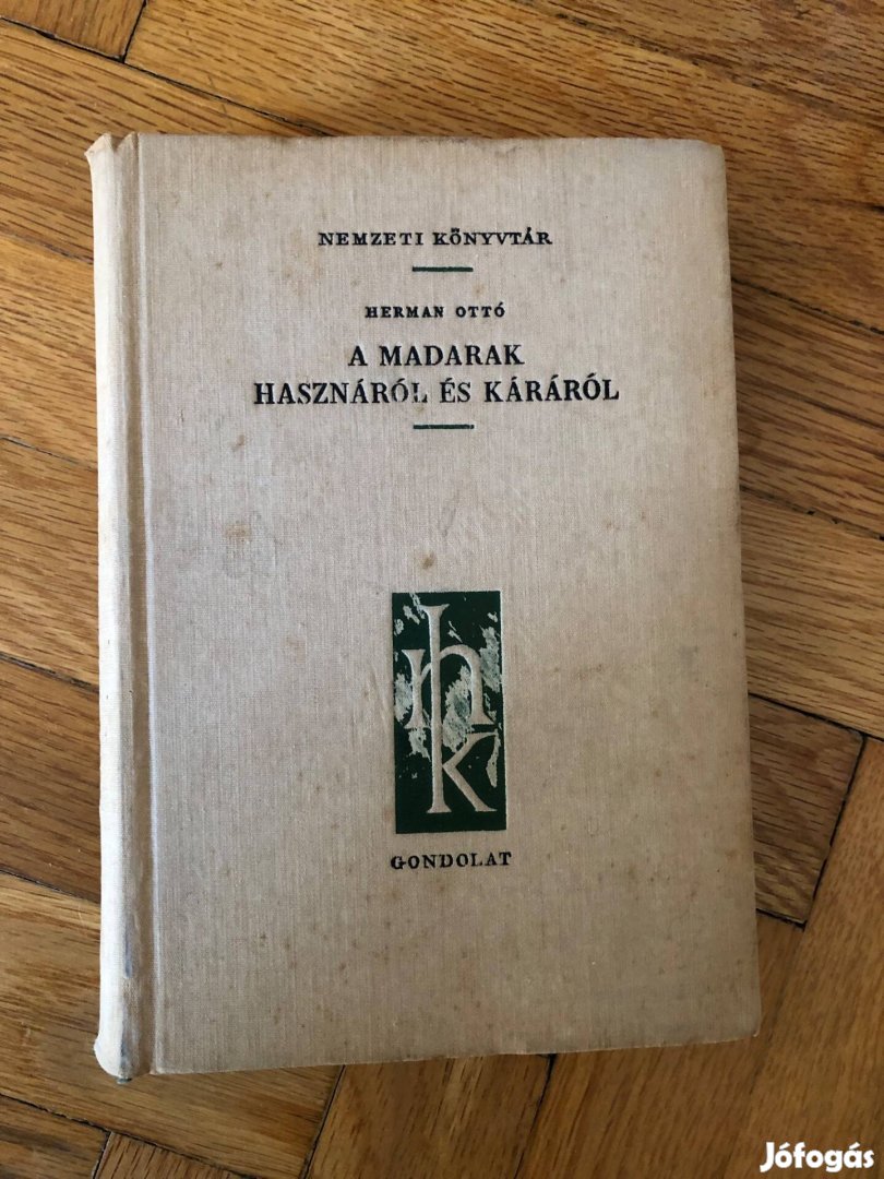Herman Ottó: A madarak hasznáról és káráról 1960-as kiadás