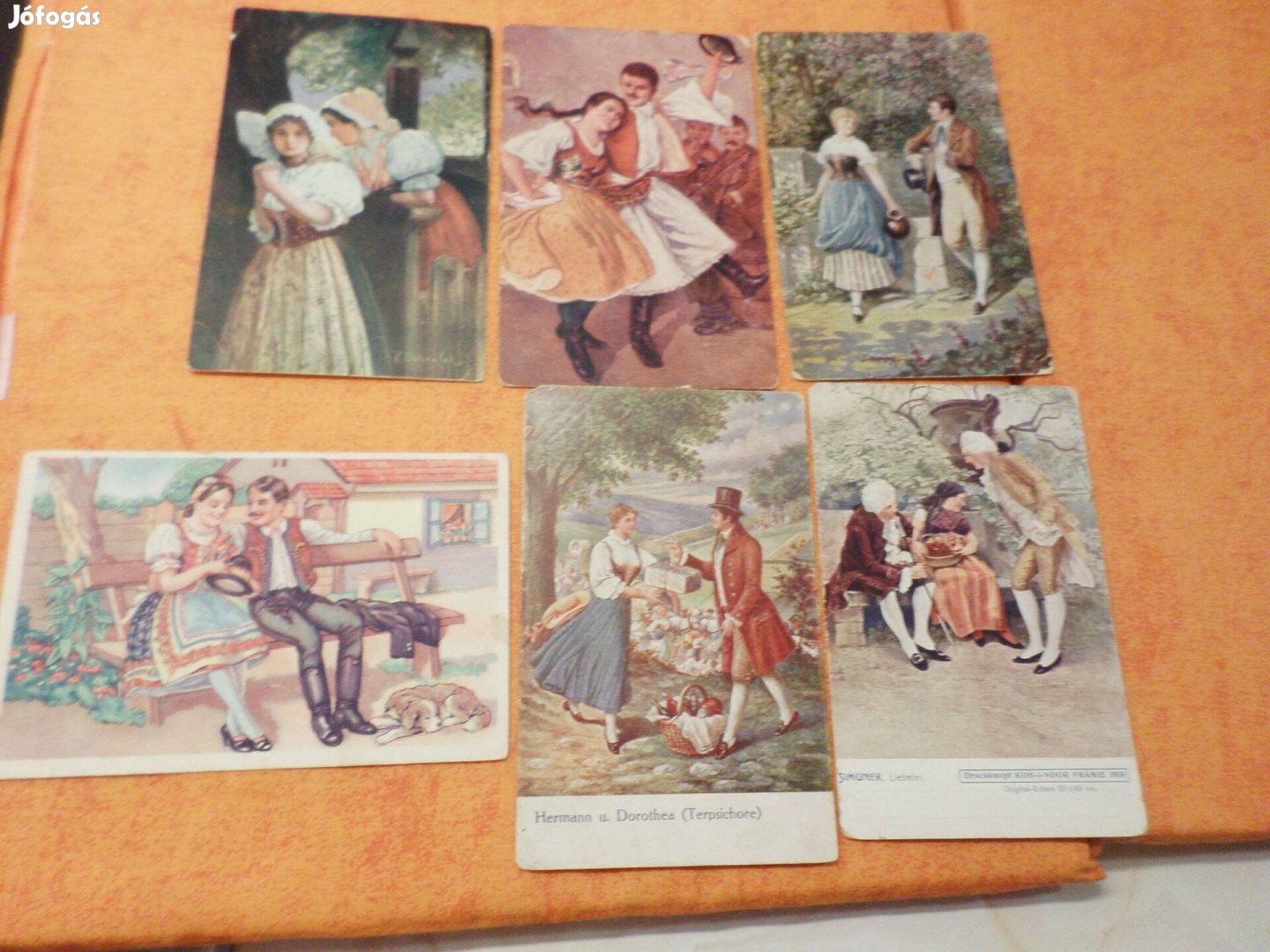 Hermann és "Bomba vető osztag Tábori posta:1916 Romantikus Képeslap