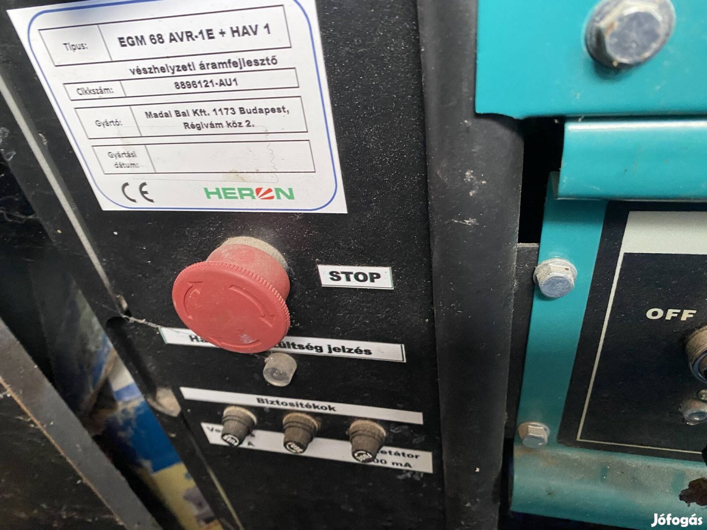 Heron 5 kw vészhelyzeti áramfejlesztő