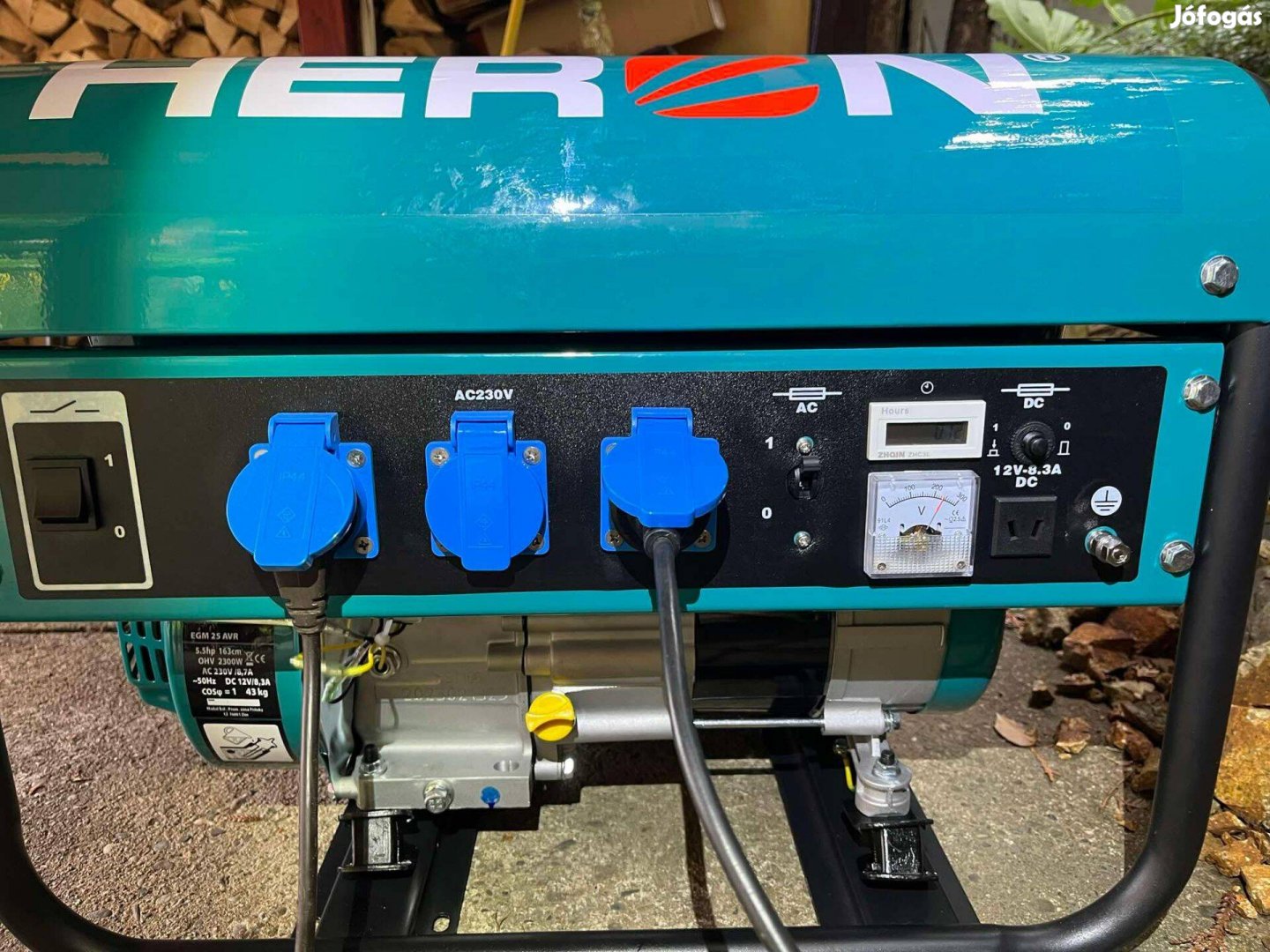 Heron, benzinmotoros áramfejlesztő, max 2300 VA, egyfázisú (EGM-25 AVR