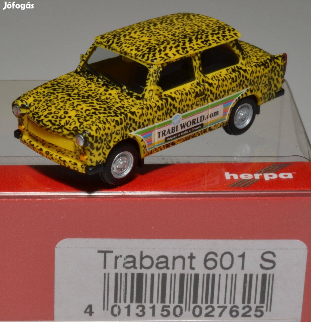 Herpa 027625 Trabant 601 "Trabi World" kiadás H0 1:87