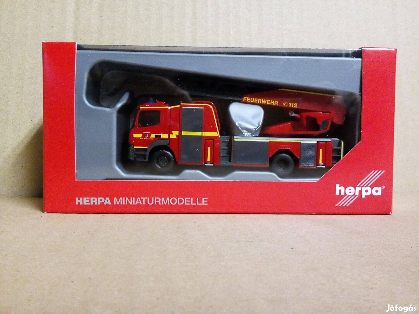 Herpa 095372 Mercedes-Benz Atego létrás tűzoltóautó 187