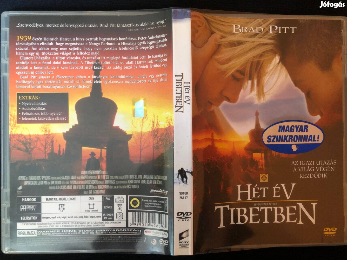 Hét év Tibetben (karcmentes, Brad Pitt) DVD