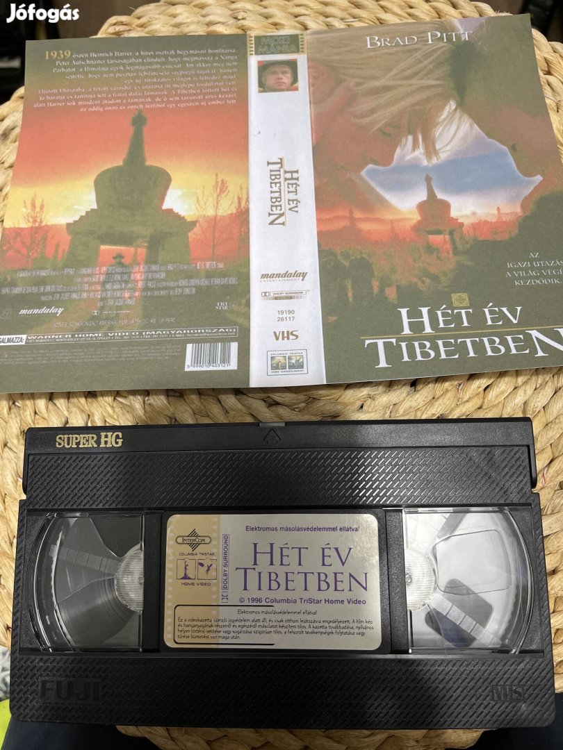 Hét év Tibetben vhs m