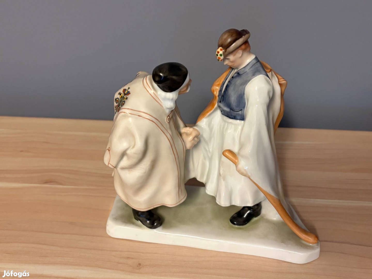 Hetendi porcelán búcsúzkodó juhászok