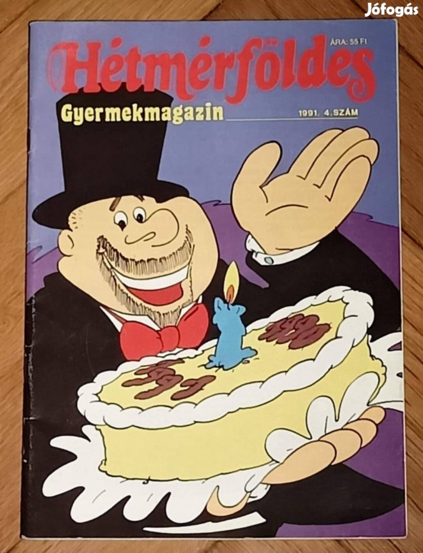 Hétmérföldes gyerek magazin újság 1991 / 4