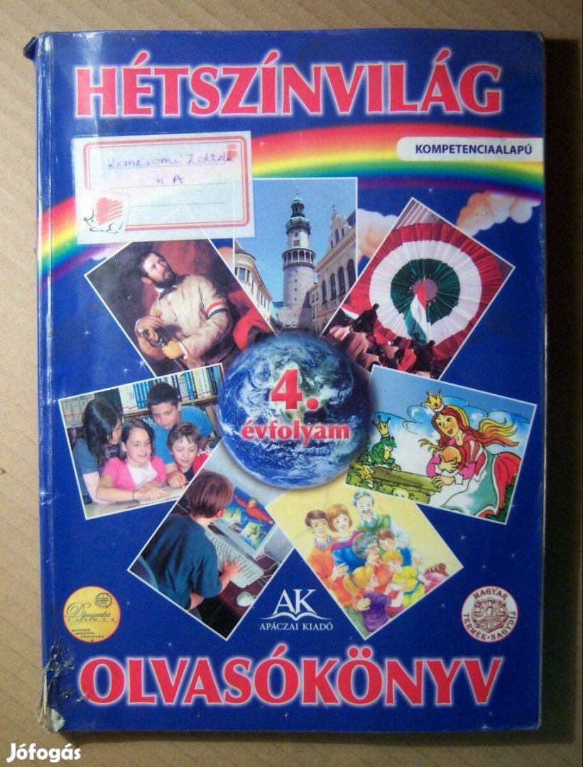 Hétszínvilág 4. Olvasókönyv (2011) 19.kiadás (viseltes)