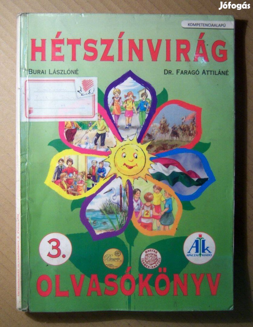 Hétszínvirág 3. Olvasókönyv (2010) viseltes (6kép+tartalom)