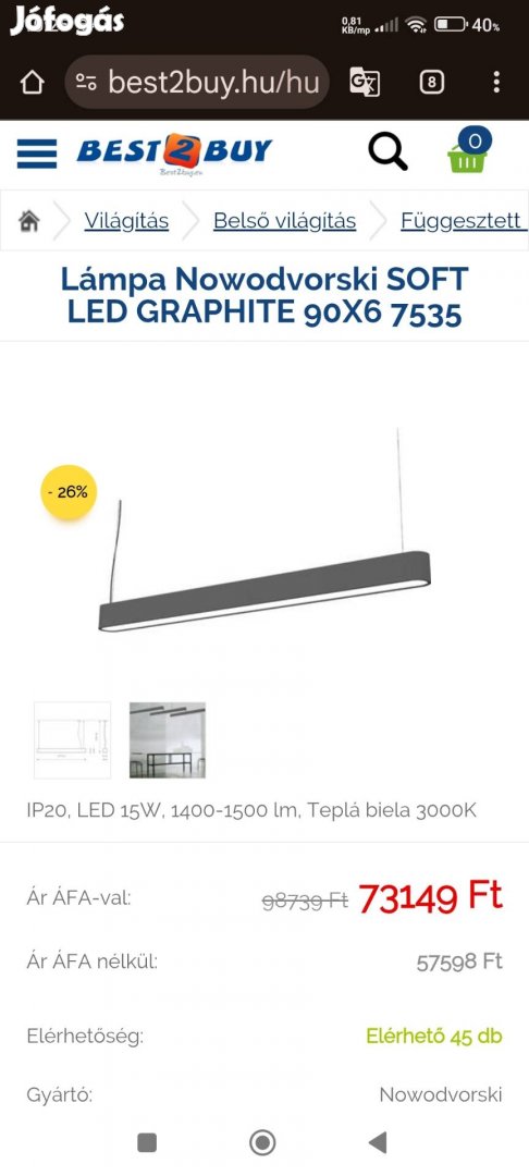 Hétvégi akció Ma és holnap személyes átvétellel.