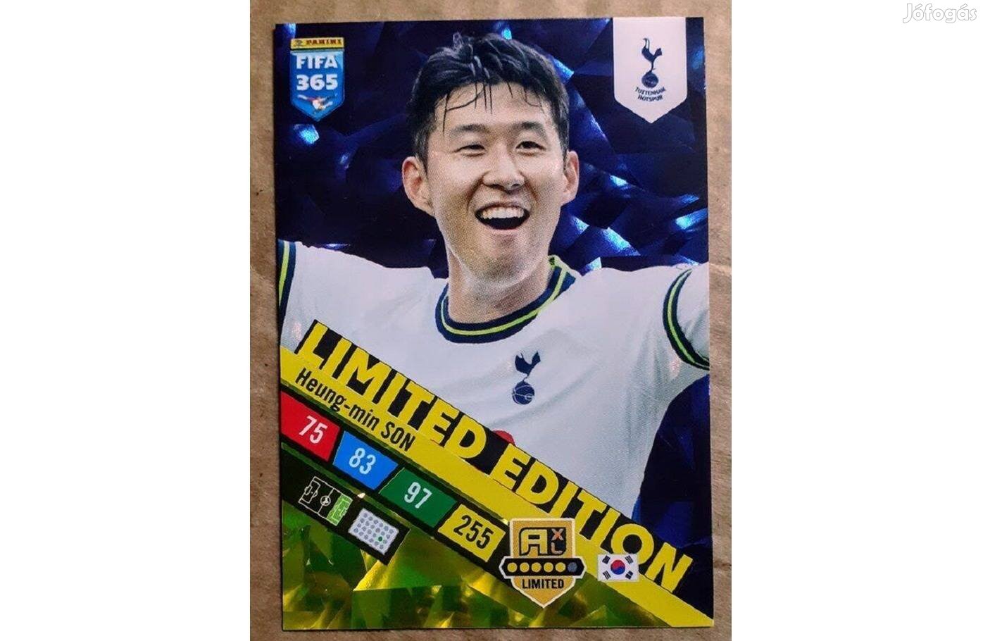 Heung-min Son Tottenham Hotspur Limited focis kártya Panini FIFA 2023