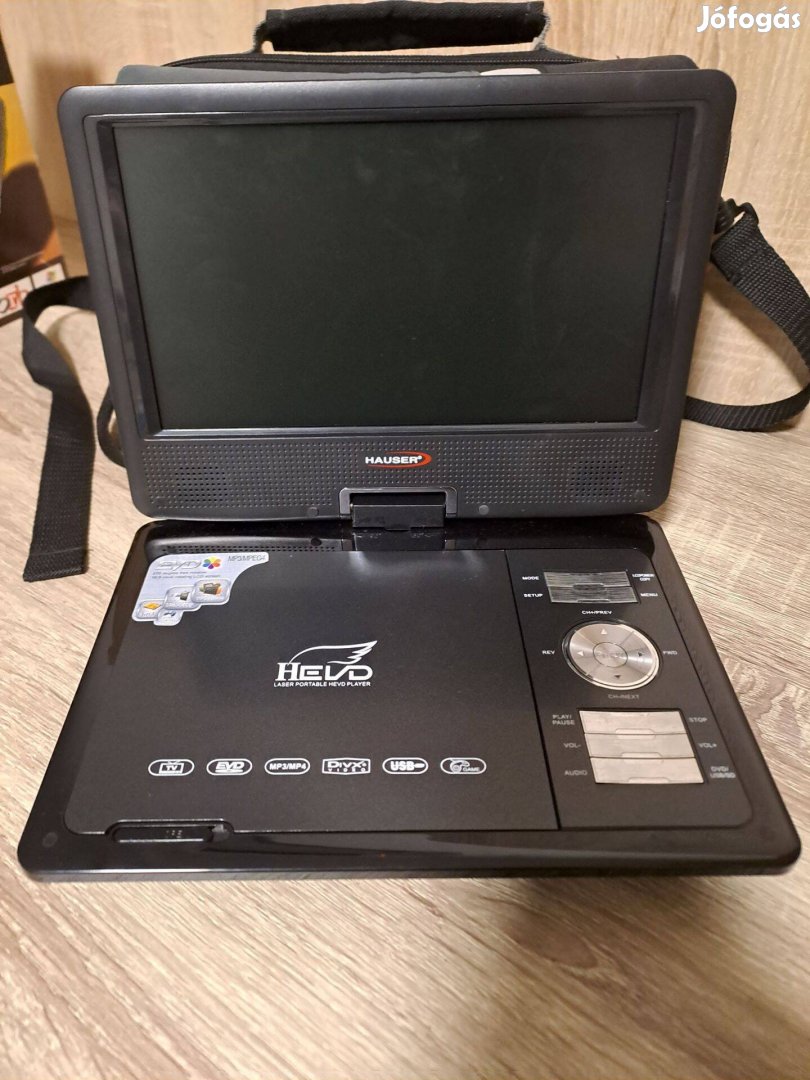 Hevd Dvd lejátszó, tv rádió tuner, usb lejátszás mobil, táskával