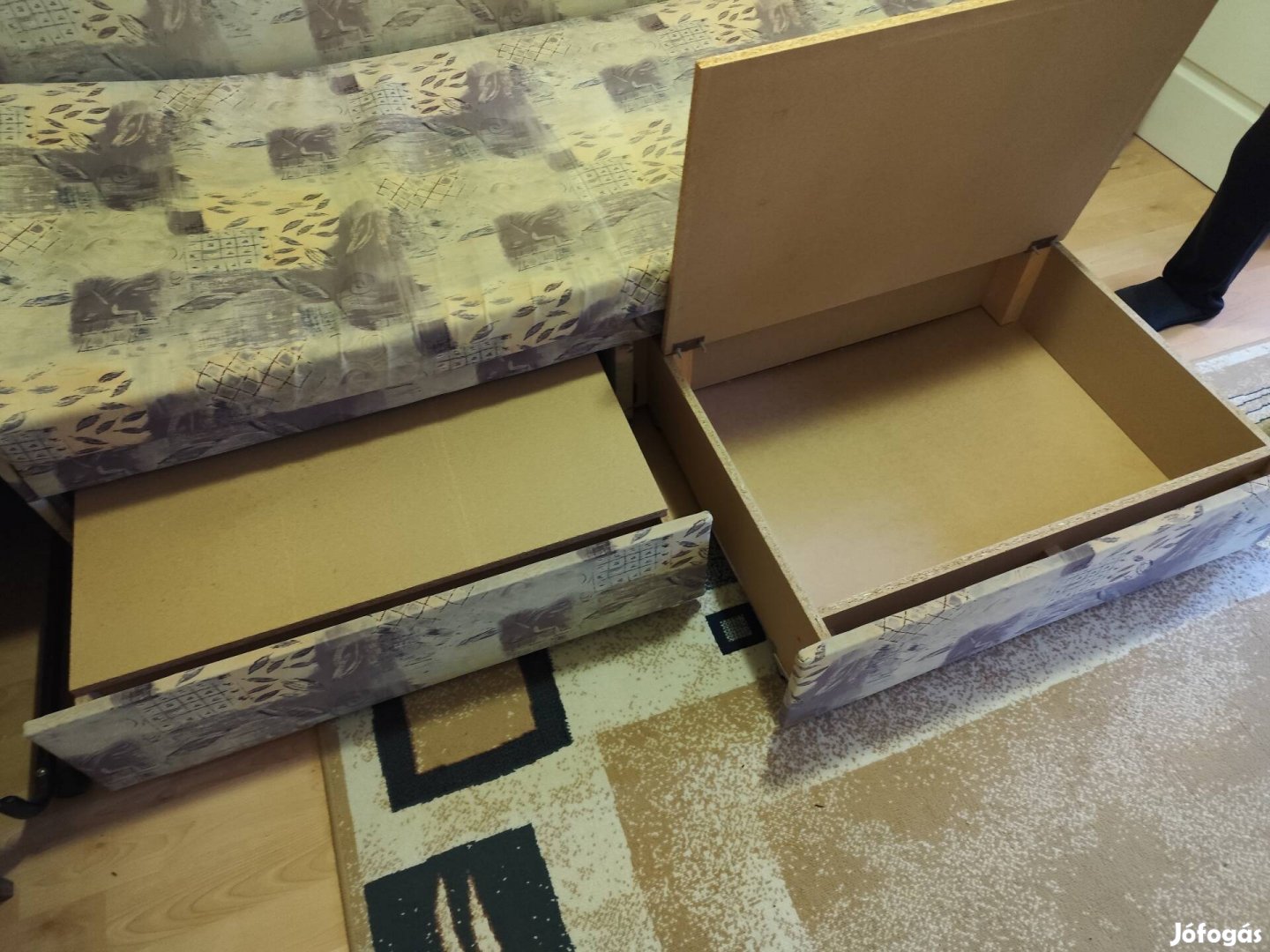 Heverő ágy - 90x200 ágyneműtartóval 2 személyes kihajtható