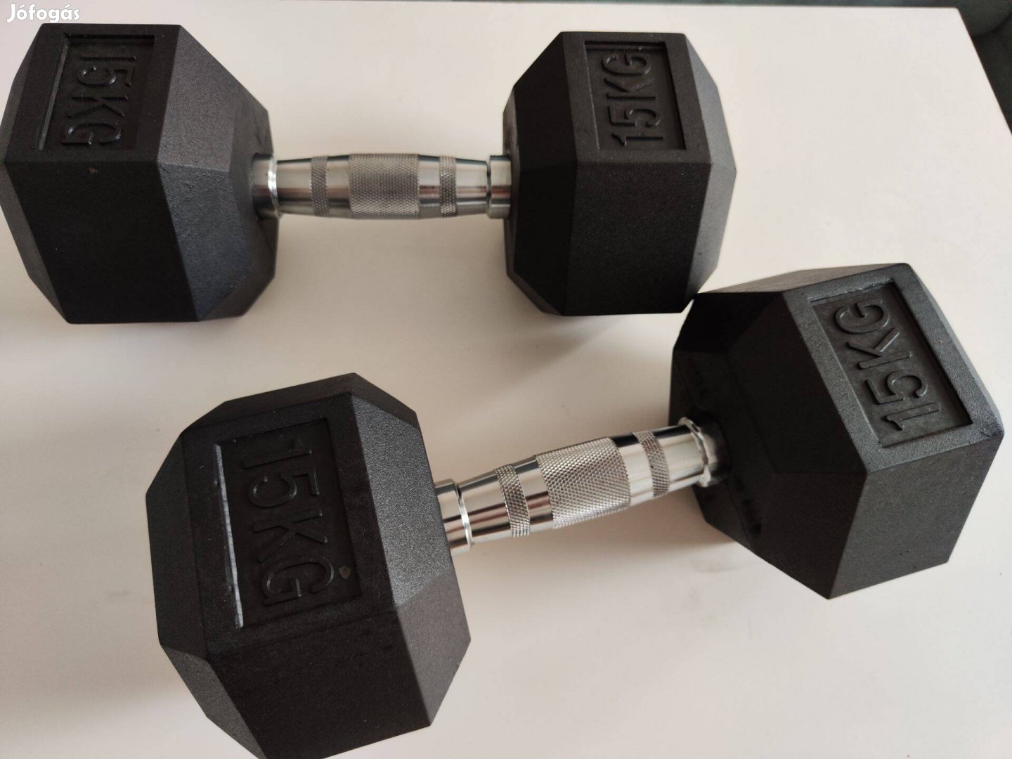 Hexa gumírozott kézisúlyzó 10, 15kg vadonatúj