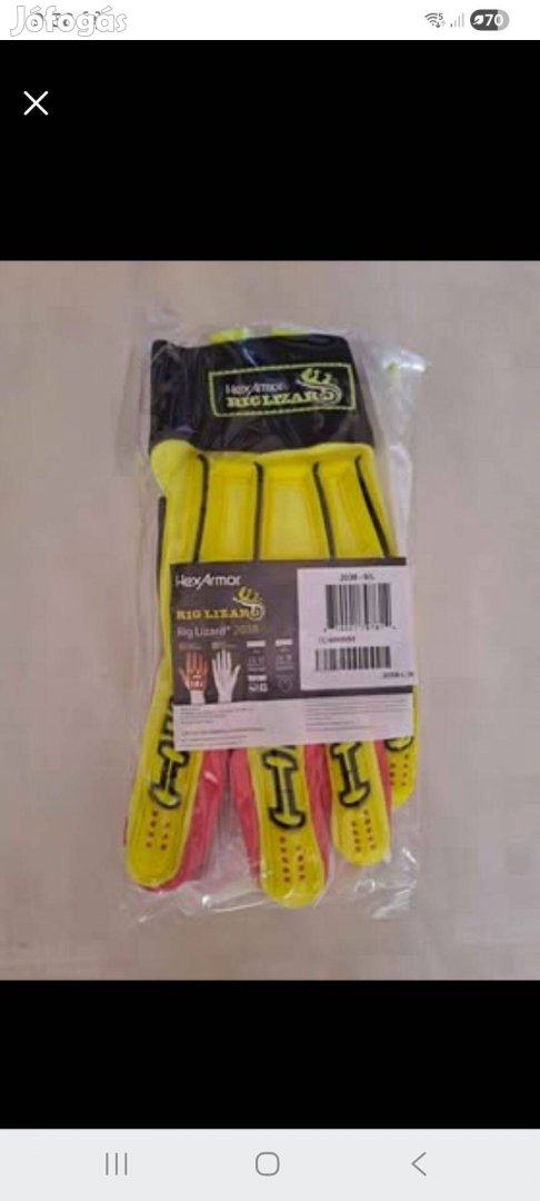 Hexarmor vágásbiztos munkavédelmi kesztyű 9es méret eladó