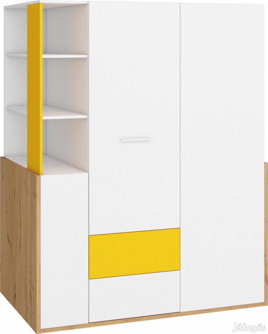 Hey-351 gardróbszekrény polcos
