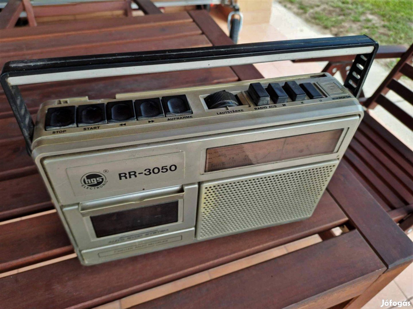 Hgs RR-3050 mono rádió magnó retró alkatrésznek, javításra