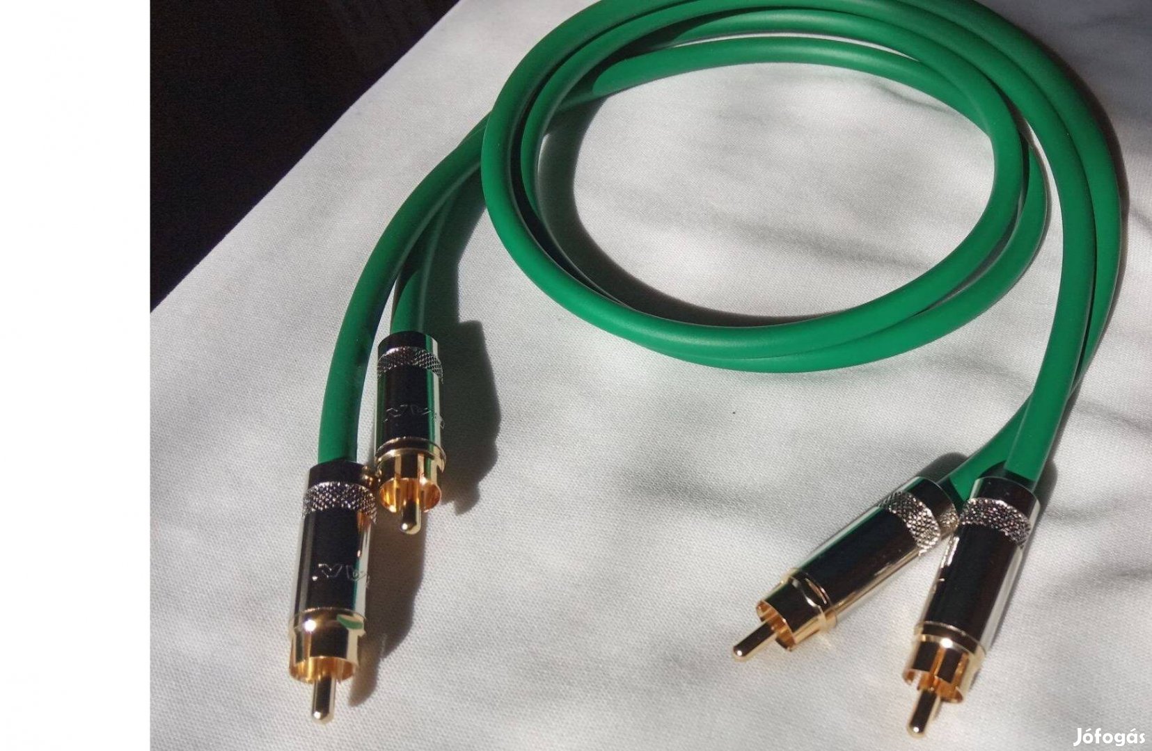 HiFi RCA audio összekötő kábel 70 cm nagy tisztaságú réz és ezüst