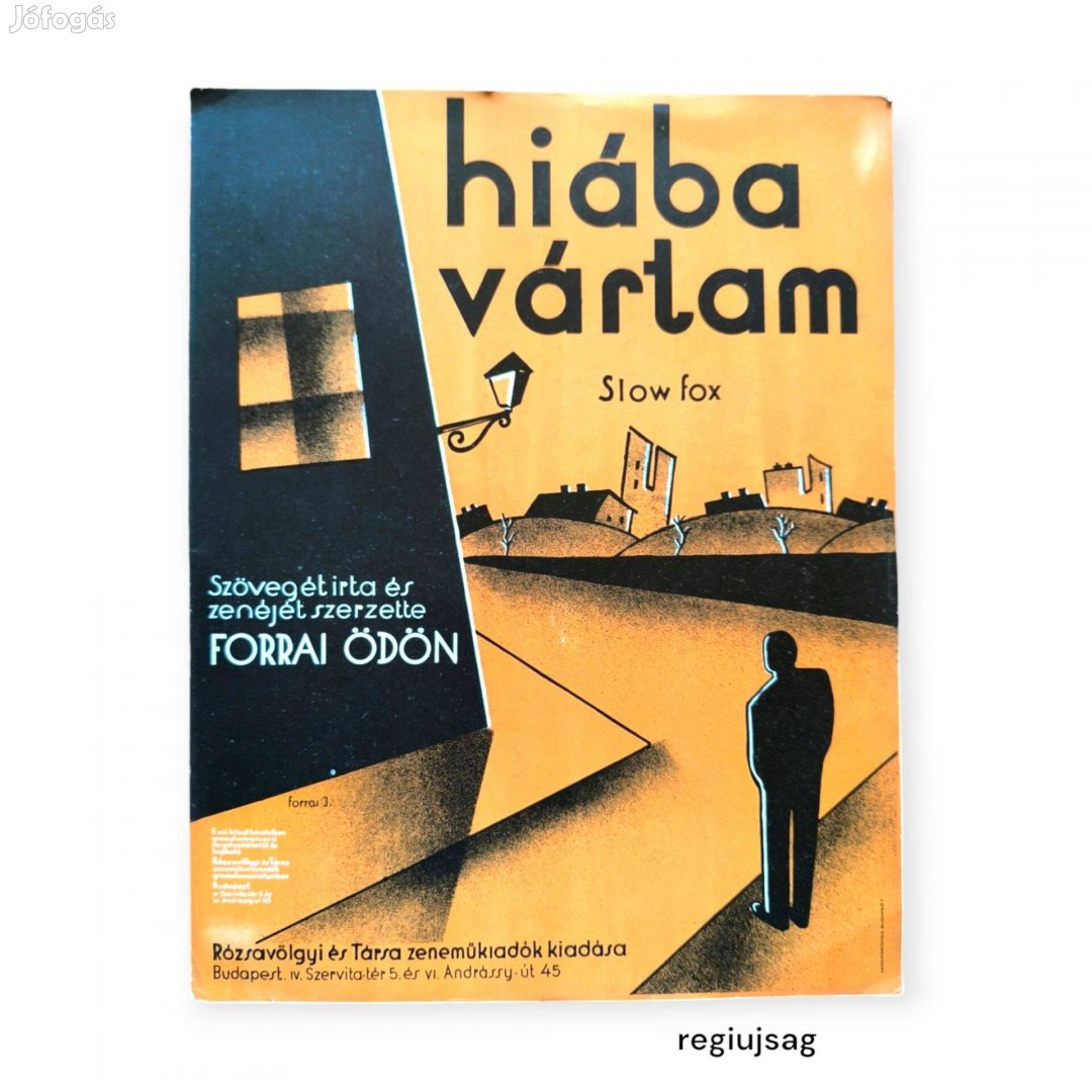 Hiába vártam / Kotta